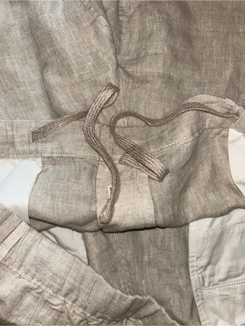 Caribbean Linen Pants Drawstring Men’s 44x32 Resortwear Dadcore